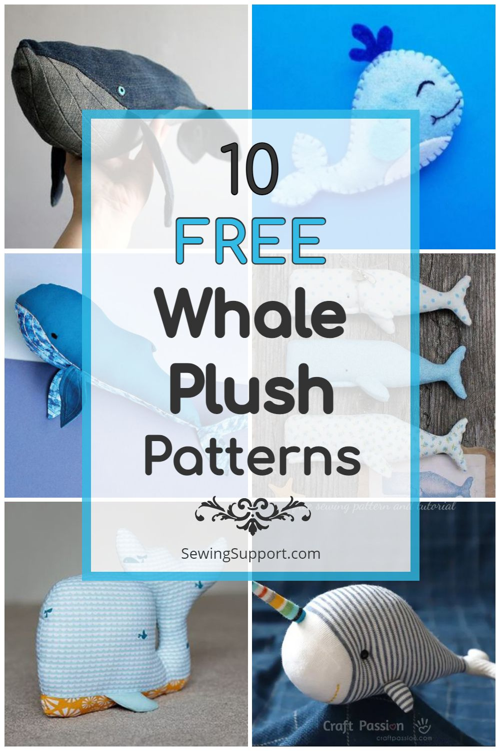 10 Free Whale Plush Patterns {So Cute!} regarding Free Printable Whale Sewing Pattern