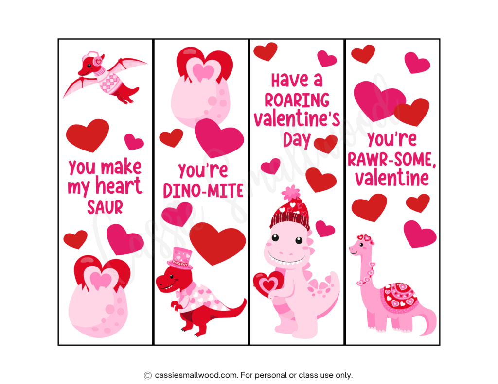 100 Ridiculously Cute Free Printable Valentine Bookmarks - Cassie within Free Valentine Bookmark Printables