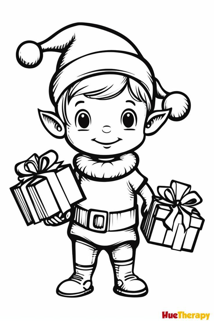 11 Free Printable Christmas Elf Coloring Pages For Kids throughout Free Printable Christmas Elves