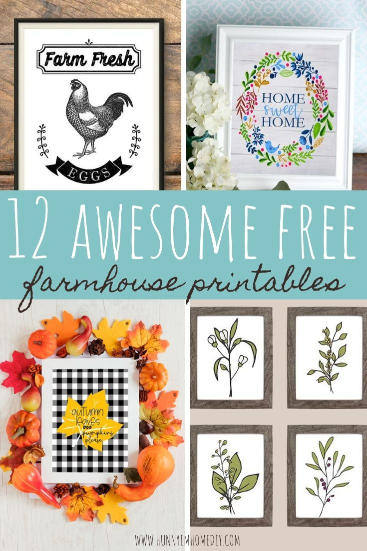 12 Amazing Free Farmhouse Printables | within Free Printable Farmhouse Printables