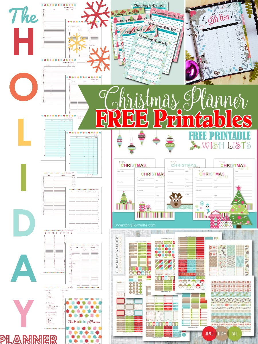 13 Christmas Planner Free Printables - The Scrap Shoppe with Christmas Planner Free Printables