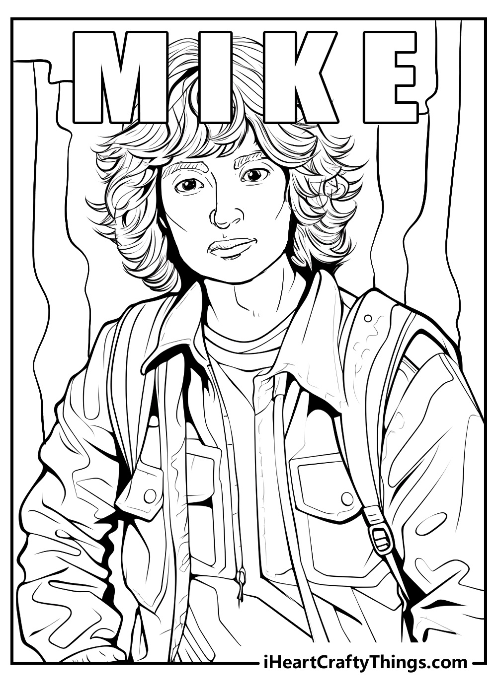 15 Printable Stranger Things Coloring Pages For Free in Free Printable Stranger Things Coloring Pages