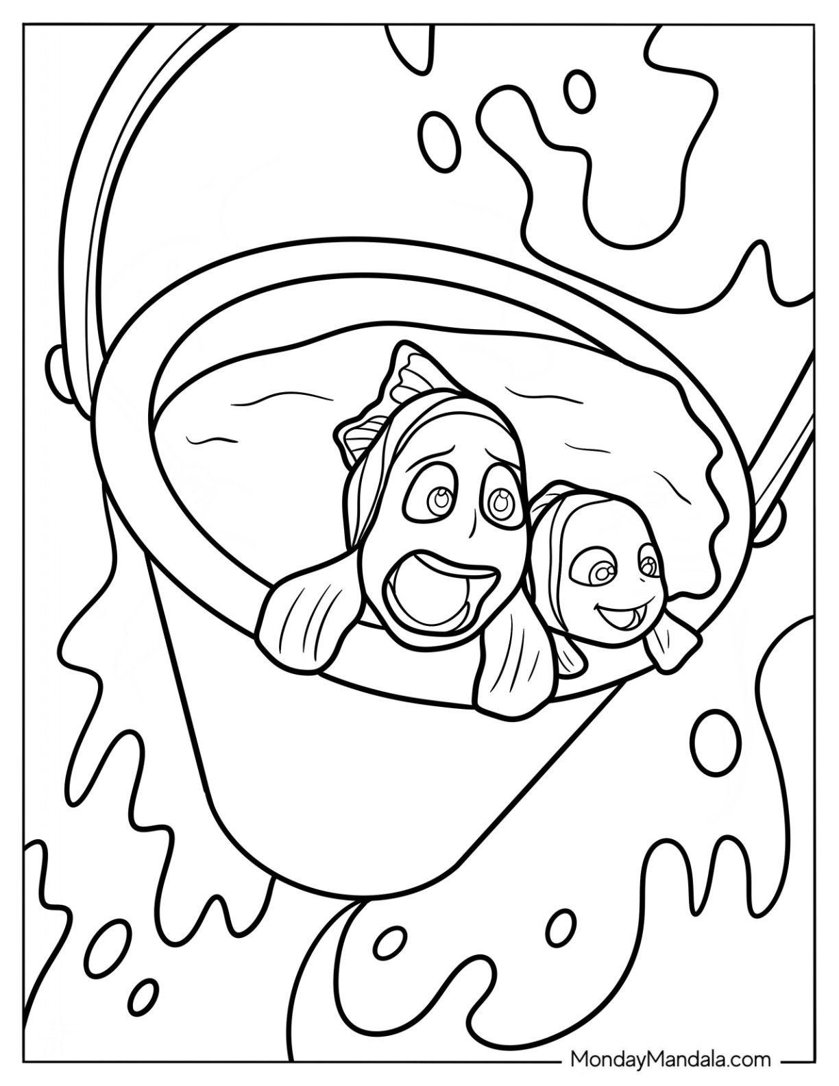 20 Finding Dory Coloring Pages (Free Pdf Printables) with Free Printable Finding Dory Coloring Pages