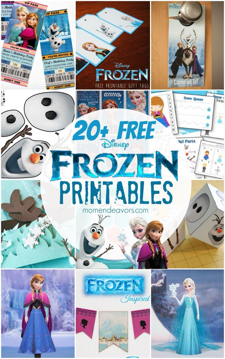 20+ Free Disney Frozen Printables {Activity Sheets &amp;amp; Party Decor intended for Frozen Party Printables Free