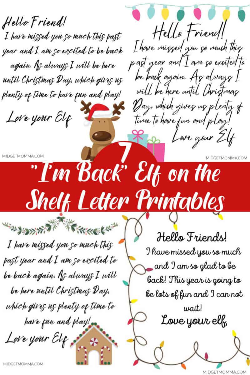 20 Free I&amp;#039;M Back Elf On The Shelf Arrival Letter Printables within Elf Is Back Free Printable