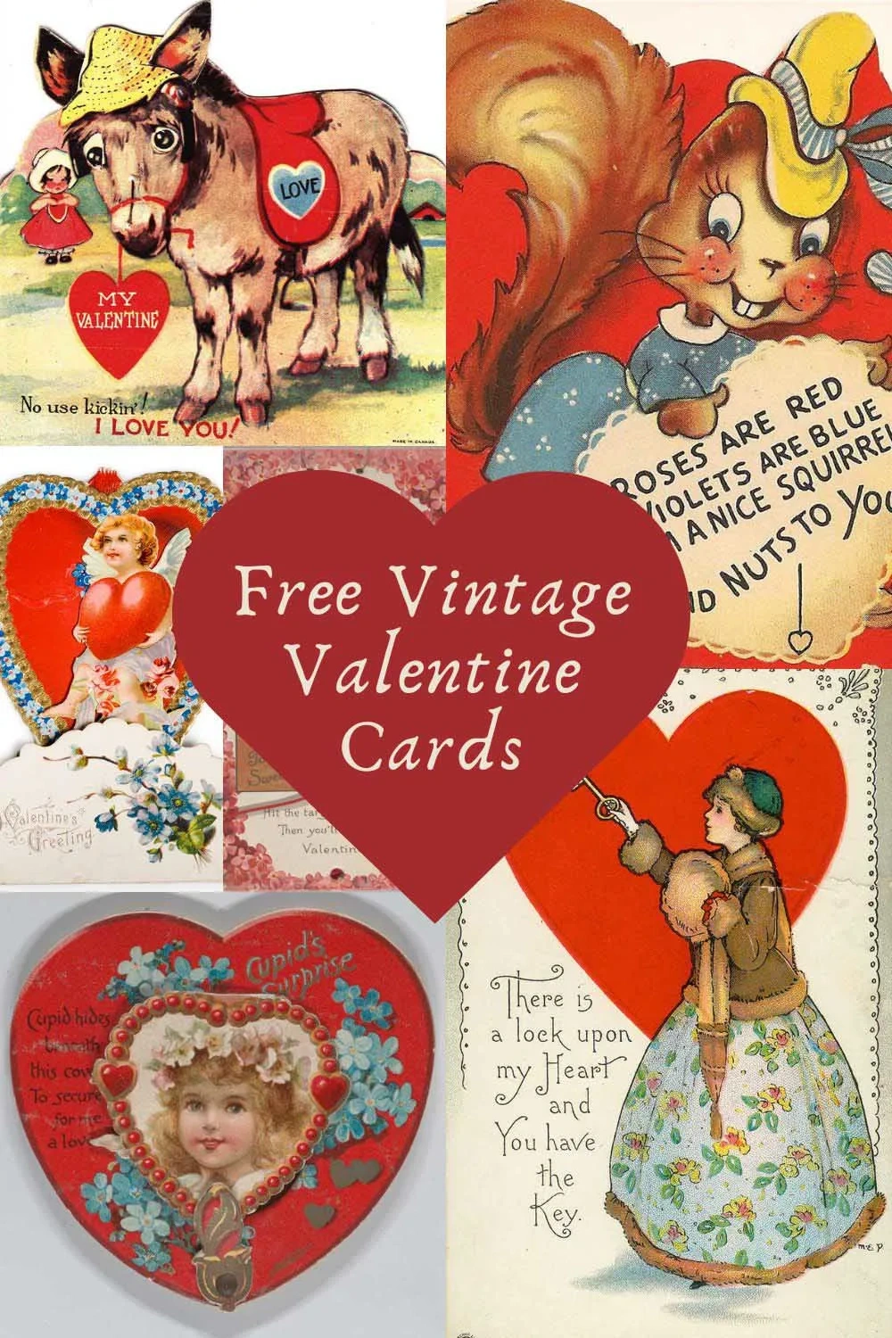 20 Free Printable Vintage Valentine Cards And Postcards - Picture within Free Printable Vintage Valentine Cards