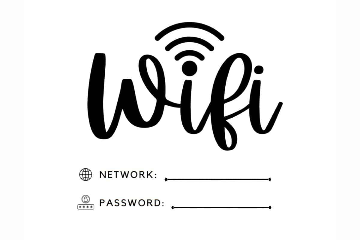 20 Free Printable Wifi Password Sign Templates For Guests ⋆ Love with regard to Free Wifi Password Printable