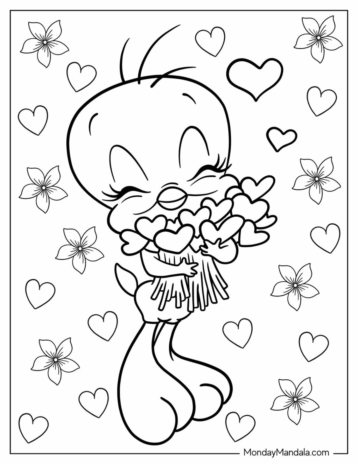 20 Tweety Bird Coloring Pages (Free Pdf Printables) throughout Tweety Bird Coloring Pages Printable Free