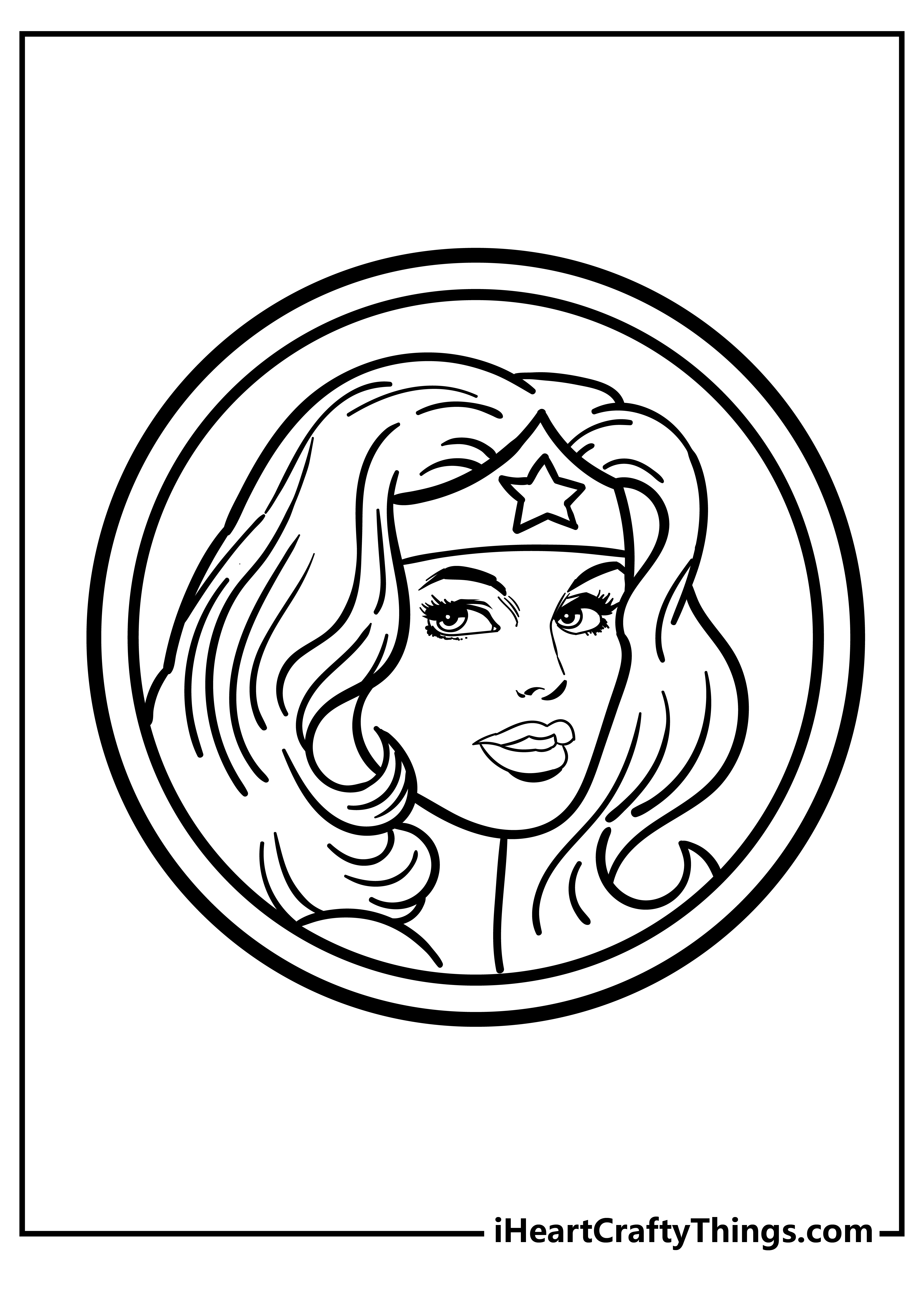 20 Wonder Woman Coloring Pages (Free Cute Pdf Printables) in Wonder Woman Free Printables