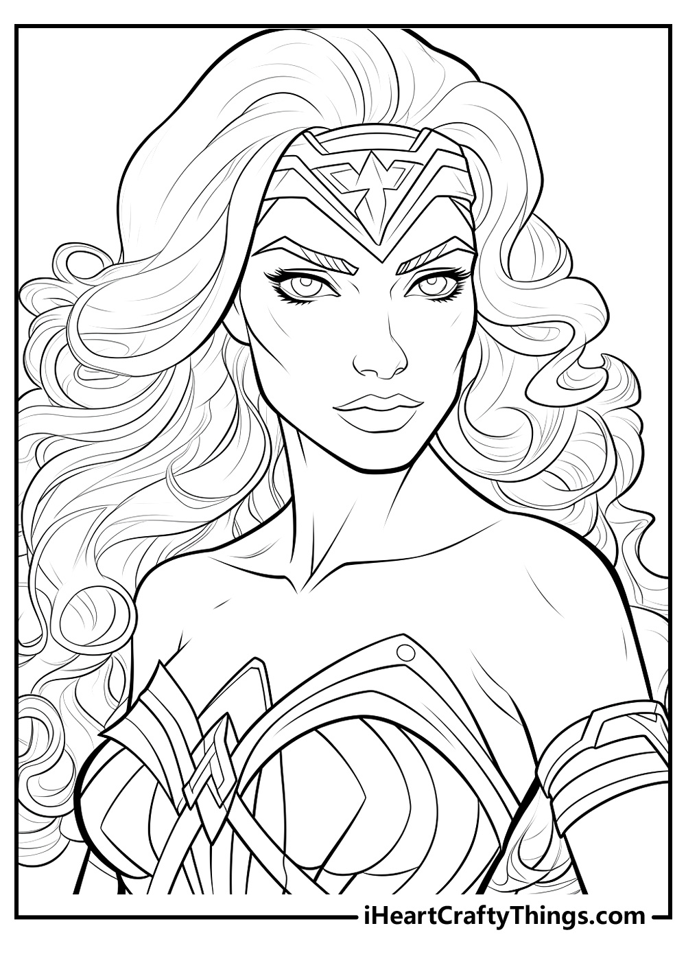 20 Wonder Woman Coloring Pages (Free Cute Pdf Printables) within Free Wonder Woman Printables