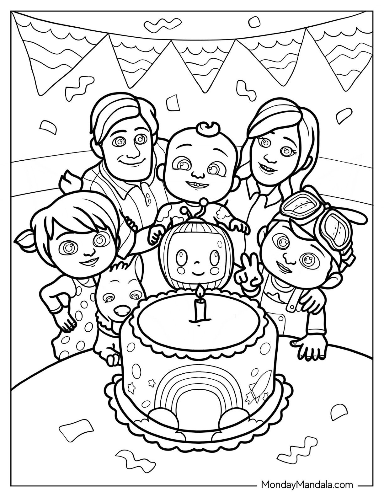 22 Cocomelon Coloring Pages (Free Pdf Printables) inside Cocomelon Coloring Pages Free Printable