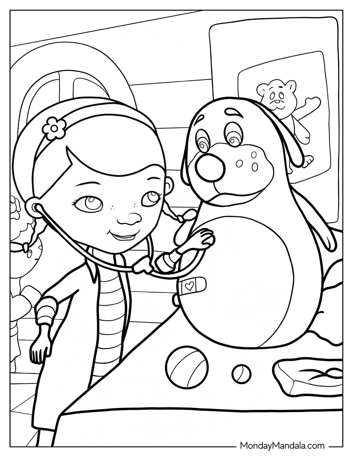 22 Doc Mcstuffins Coloring Pages (Free Pdf Printables) for Free Printable Doc Mcstuffins Coloring Pages