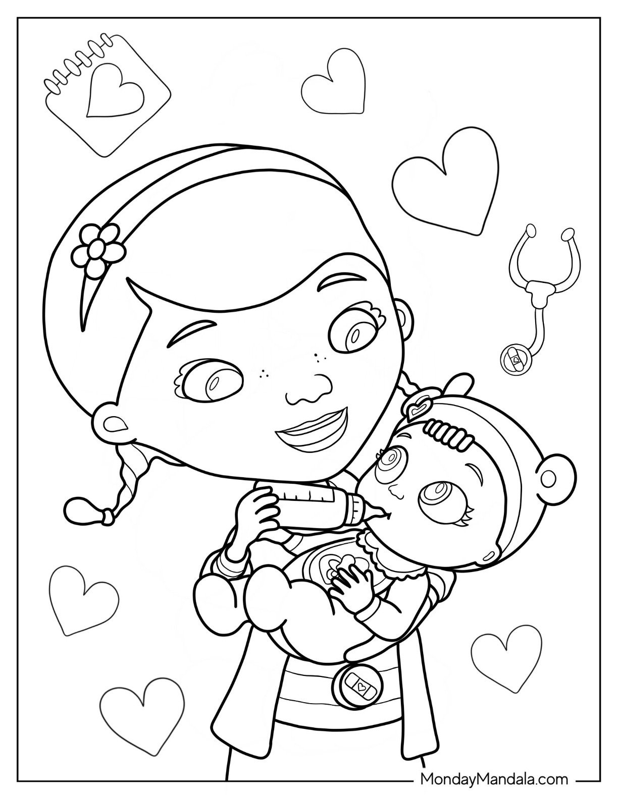 22 Doc Mcstuffins Coloring Pages (Free Pdf Printables) for Free Printable Doc Mcstuffins Coloring Pages