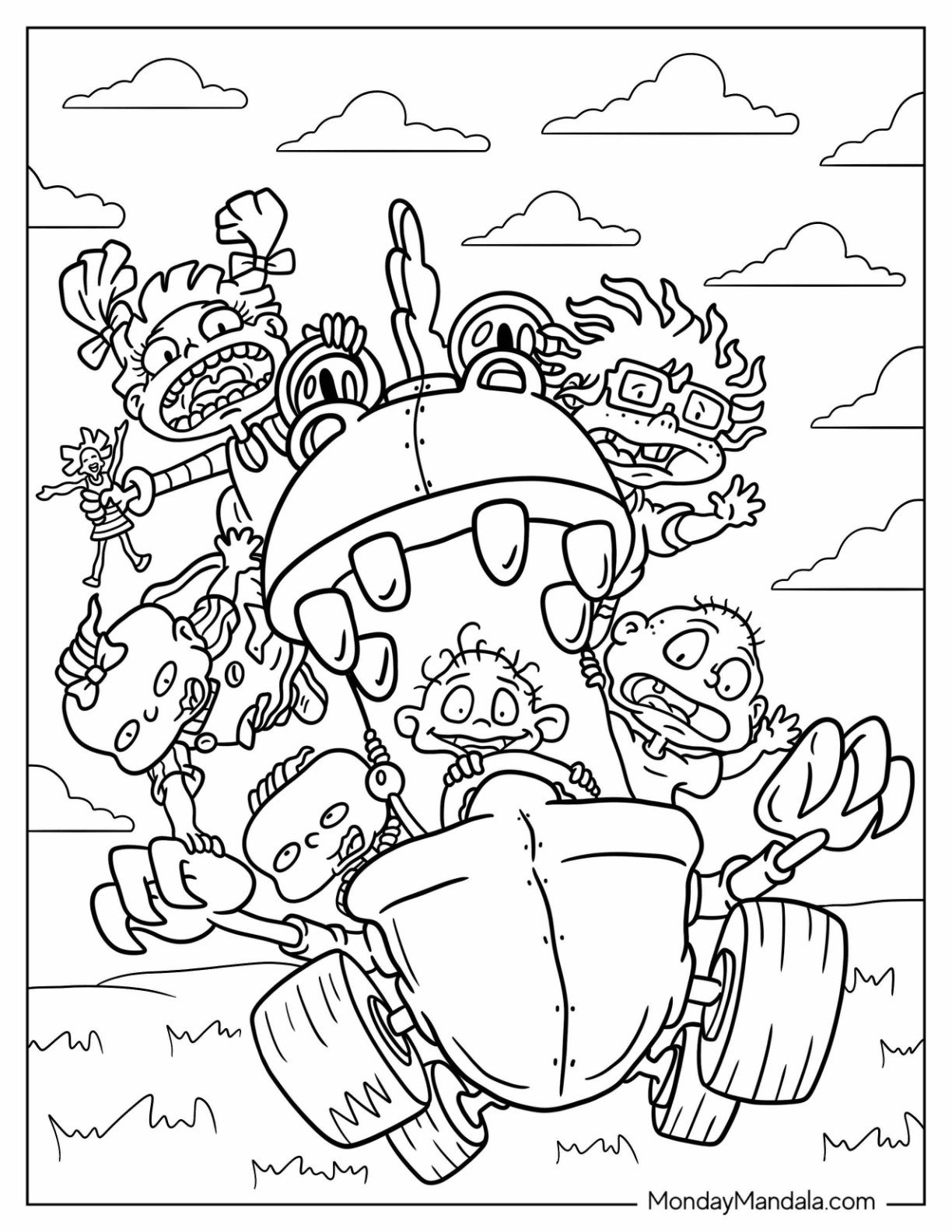 22 Rugrats Coloring Pages (Free Pdf Printables) pertaining to Free Printable Rugrats Coloring Pages