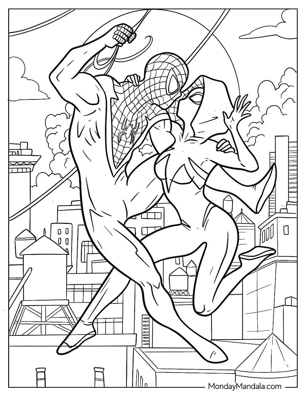 22 Spider Gwen Coloring Pages (Free Pdf Printables) throughout Free Printable Spider Gwen Coloring Pages