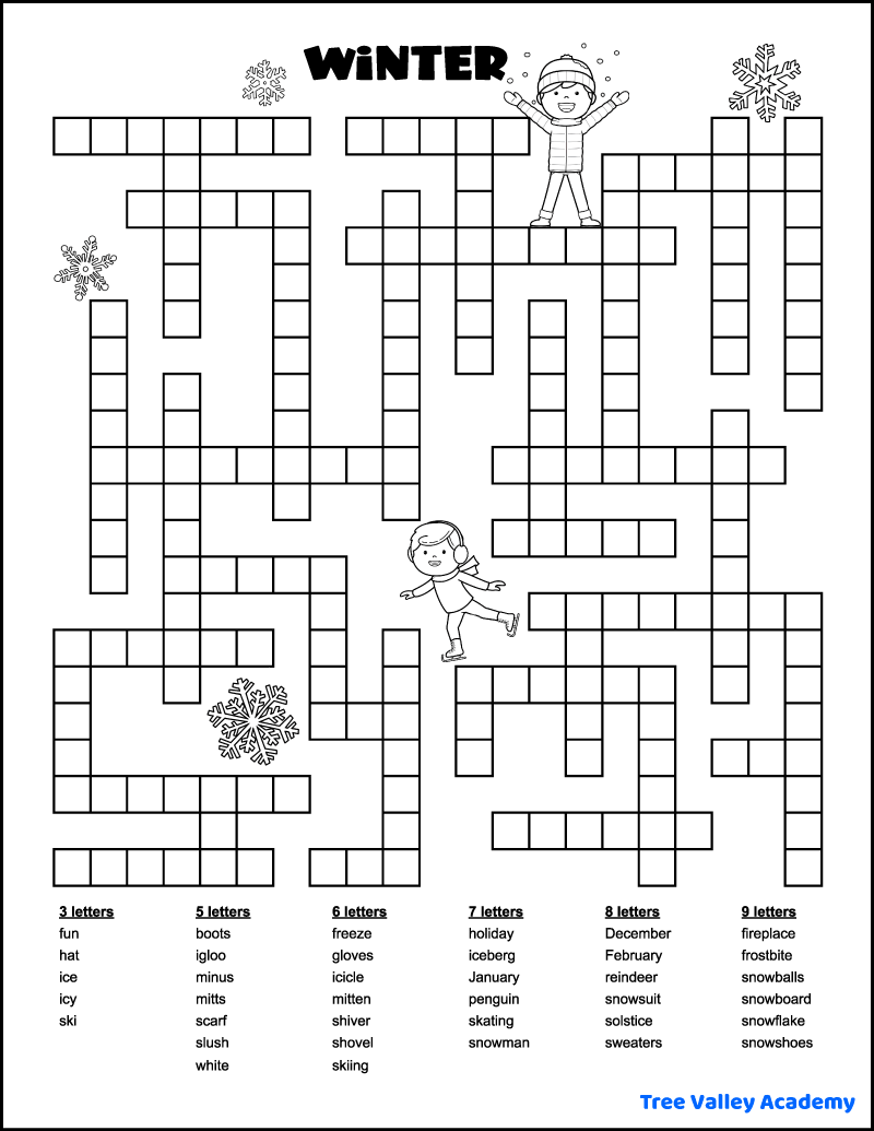 23+ Free Printable Fill In Word Puzzles For Kids - Tree Valley Academy within Frameworks Puzzles Free Printable