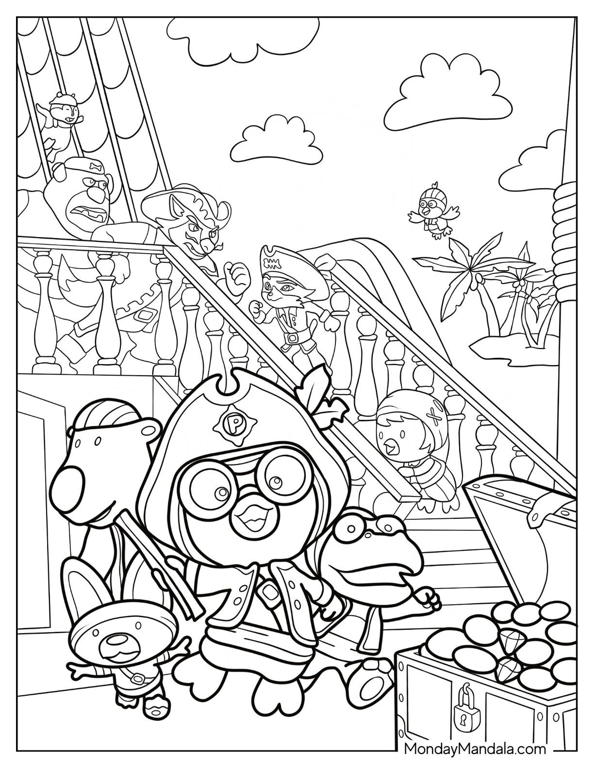 24 Pororo Coloring Pages (Free Pdf Printables) with Pororo Coloring Pages Free Printable