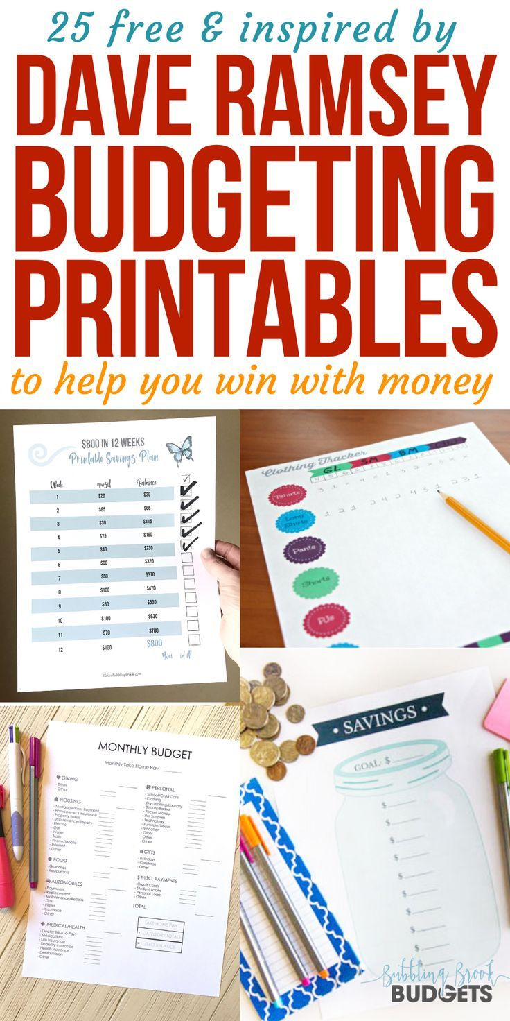 25 Dave Ramsey Budgeting Printables Free / Inspiredbaby Steps within Rachel Cruze Free Printables