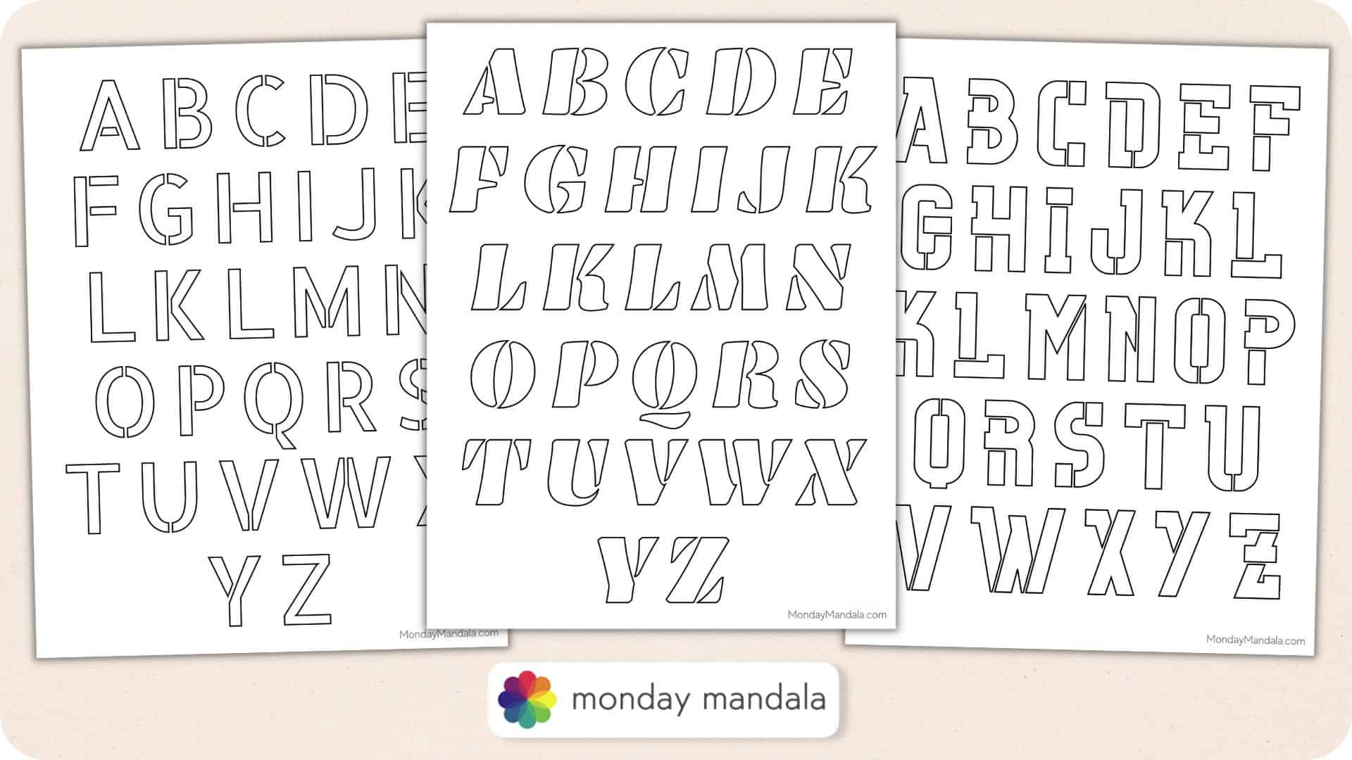 250 Letter &amp;amp; Number Stencils (Free Pdf Printables) pertaining to 8 Inch Letter Stencils Printable Free