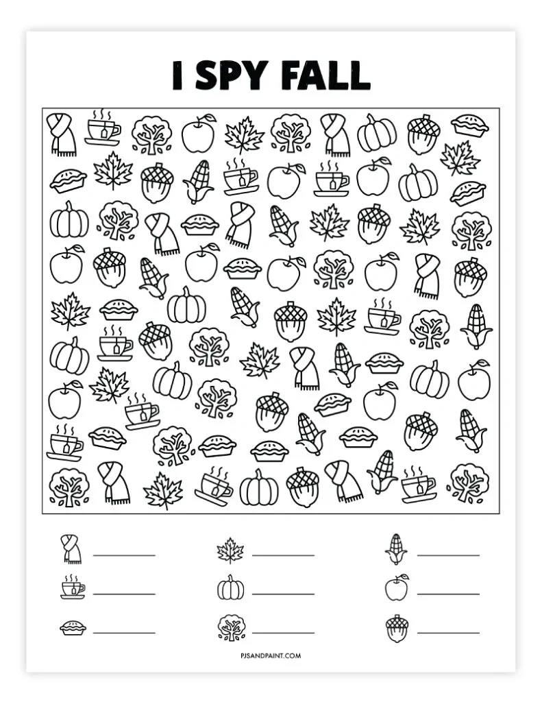 26 Free Printable I Spy Games - Pjs And Paint throughout Free I Spy Printables For Kindergarten