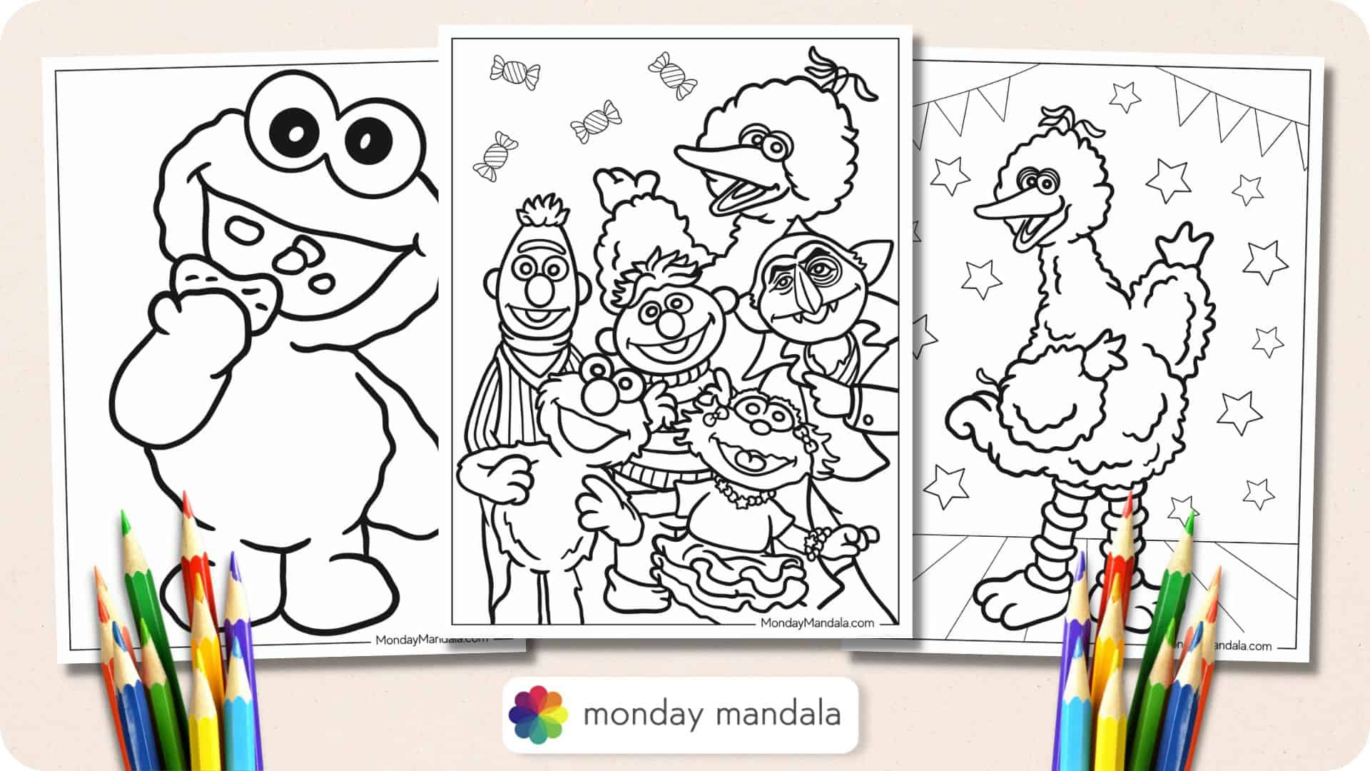 26 Sesame Street Coloring Pages (Free Pdf Printables) regarding Free Printable Coloring Pages Sesame Street