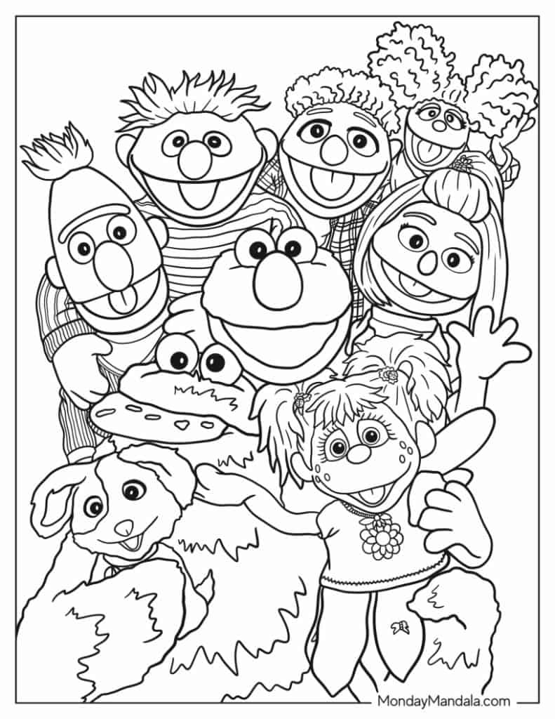 26 Sesame Street Coloring Pages (Free Pdf Printables) within Free Printable Coloring Pages Sesame Street