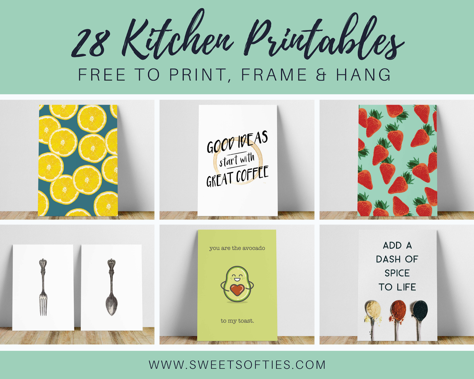 28 Free Kitchen Printables - Sweet Softies pertaining to Kitchen Printables Free To Download