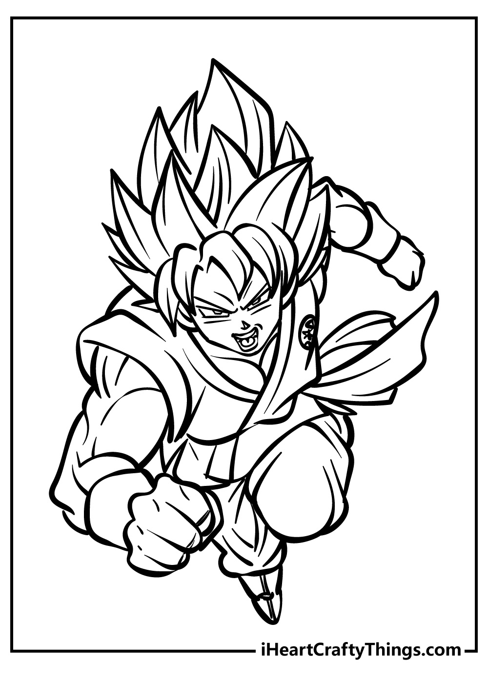 30 Goku Coloring Pages (Easy Free Pdf Printables For Kids) inside Free Printable Goku Coloring Pages