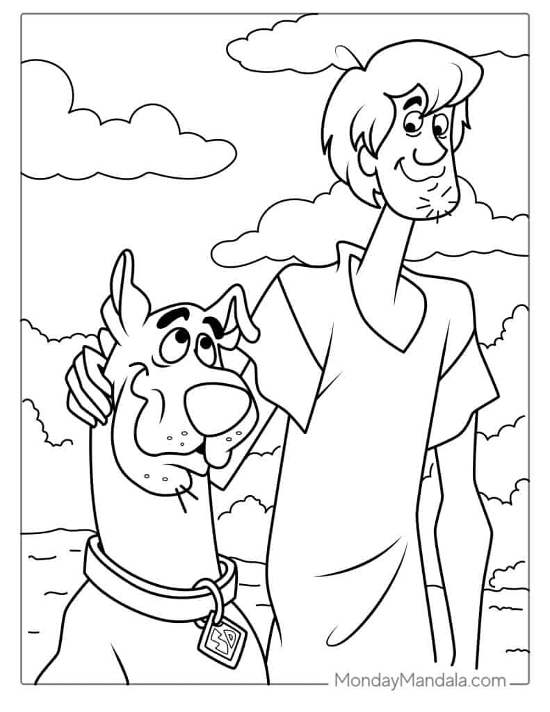 30 Scooby-Doo Coloring Pages (Free Pdf Printables) inside Scooby Doo Coloring Pages Free Printable