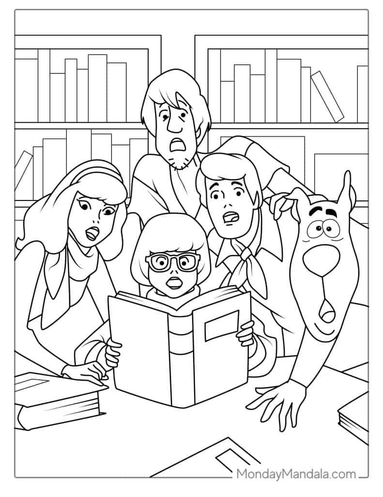 30 Scooby-Doo Coloring Pages (Free Pdf Printables) within Scooby Doo Coloring Pages Free Printable