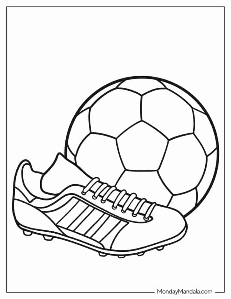 30 Soccer Coloring Pages (Free Pdf Printables) throughout Free Printable Coloring Pages Football