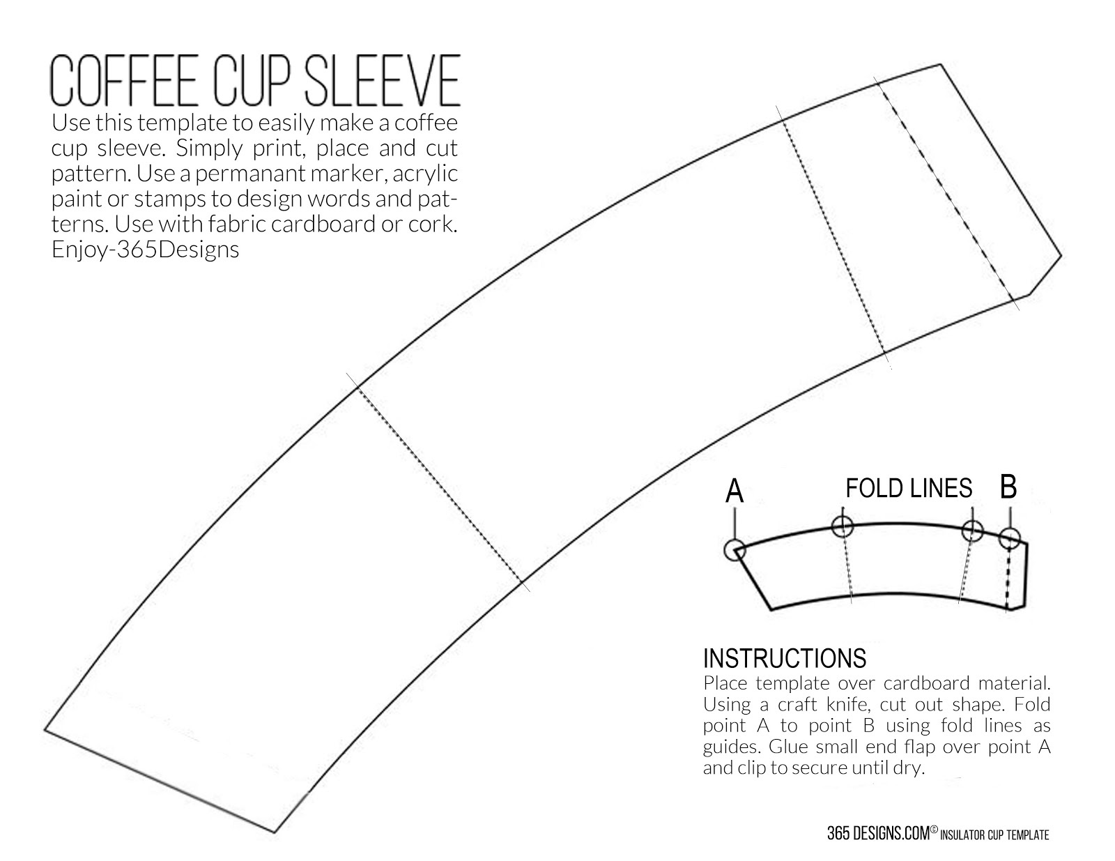 365 Designs: New Mccafé Single Brew Coffee With Printable Cup pertaining to Free Printable Coffee Cup Cozy Template