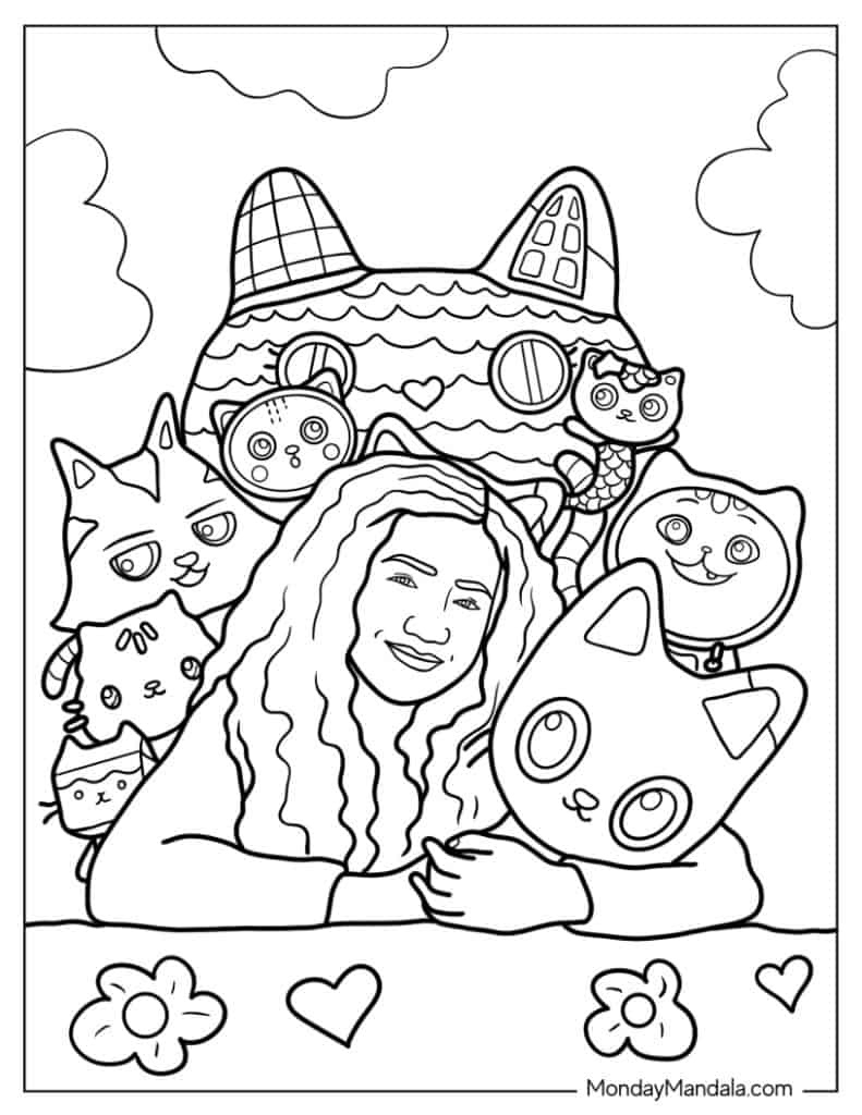 38 Gabby&amp;#039;S Dollhouse Coloring Pages (Free Pdf Printables) pertaining to Free Printable Coloring Pages Gabby&amp;#039;S Dollhouse