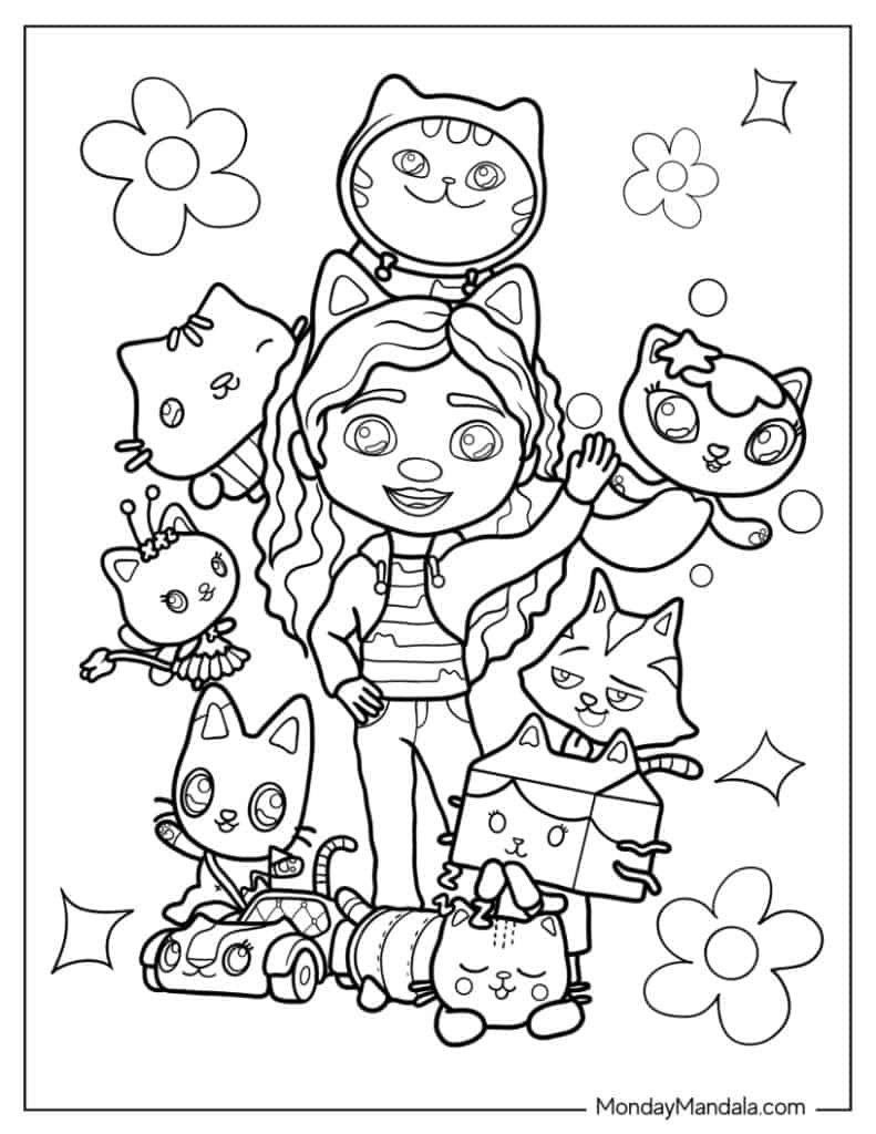 38 Gabby&amp;#039;S Dollhouse Coloring Pages (Free Pdf Printables) throughout Free Printable Coloring Pages Gabby&amp;amp;#039;s Dollhouse