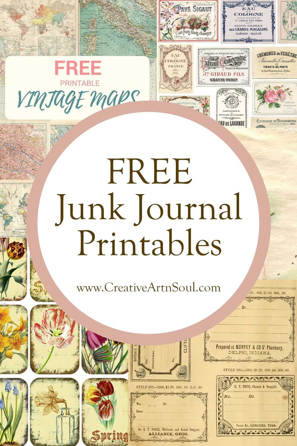 40+ Free Vintage Junk Journal Printables throughout Antique Free Junk Journal Vintage Printables