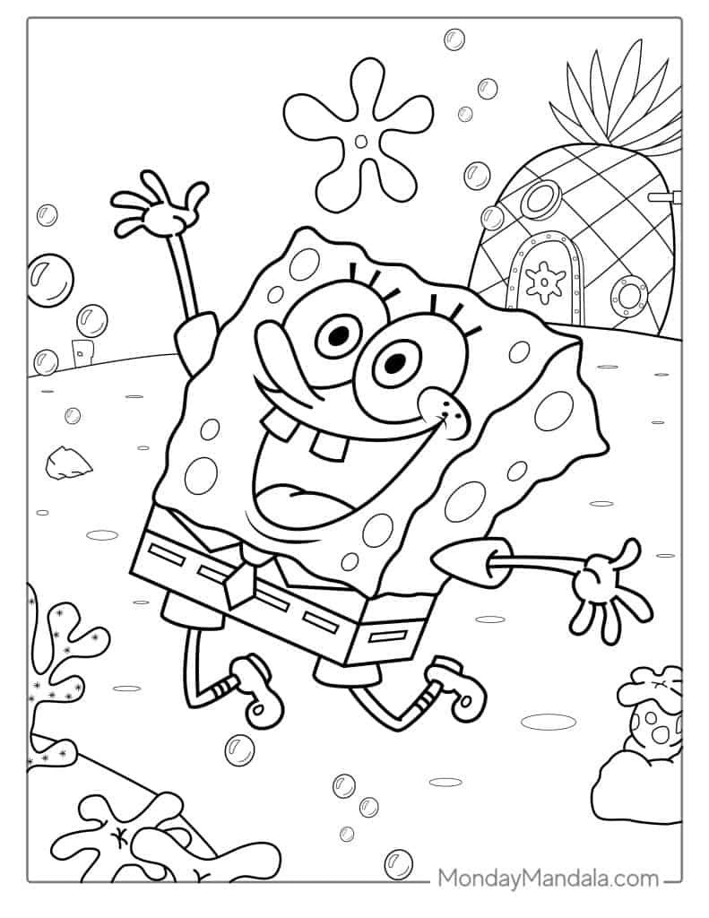 40 Spongebob Coloring Pages (Free Pdf Printables) with regard to Spongebob Coloring Pages Free Printable