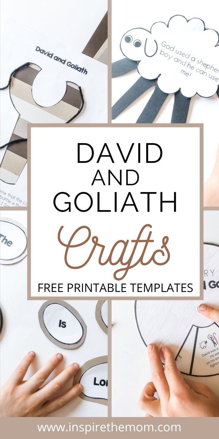 5 David And Goliath Craft Ideas - Free Templates for Free Printable David And Goliath Crafts