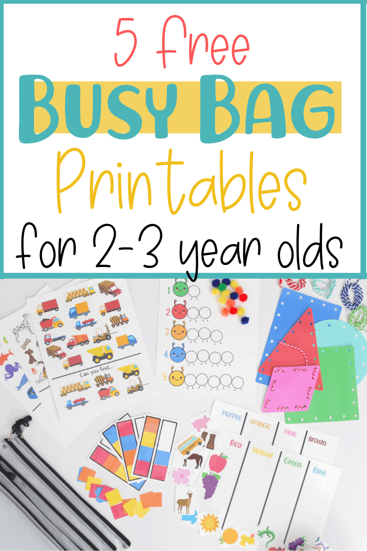 5 Free Busy Bag Printable Activities For Toddlers - Little in Free Printable Activities For 2 Year Olds