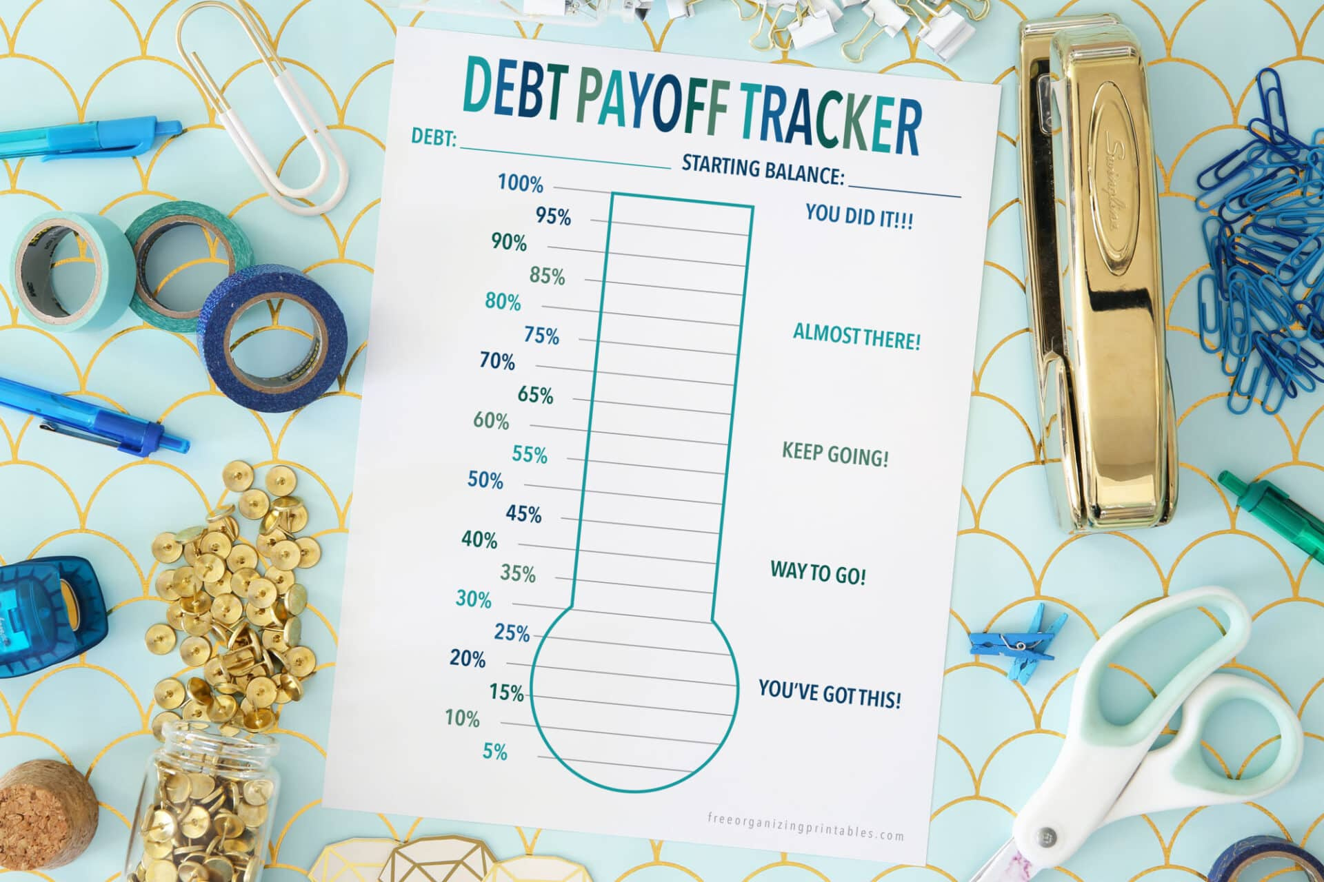 5+ Free Debt Payoff Tracker Printables | Free Organizing Printables with regard to Debt Payoff Printable Free