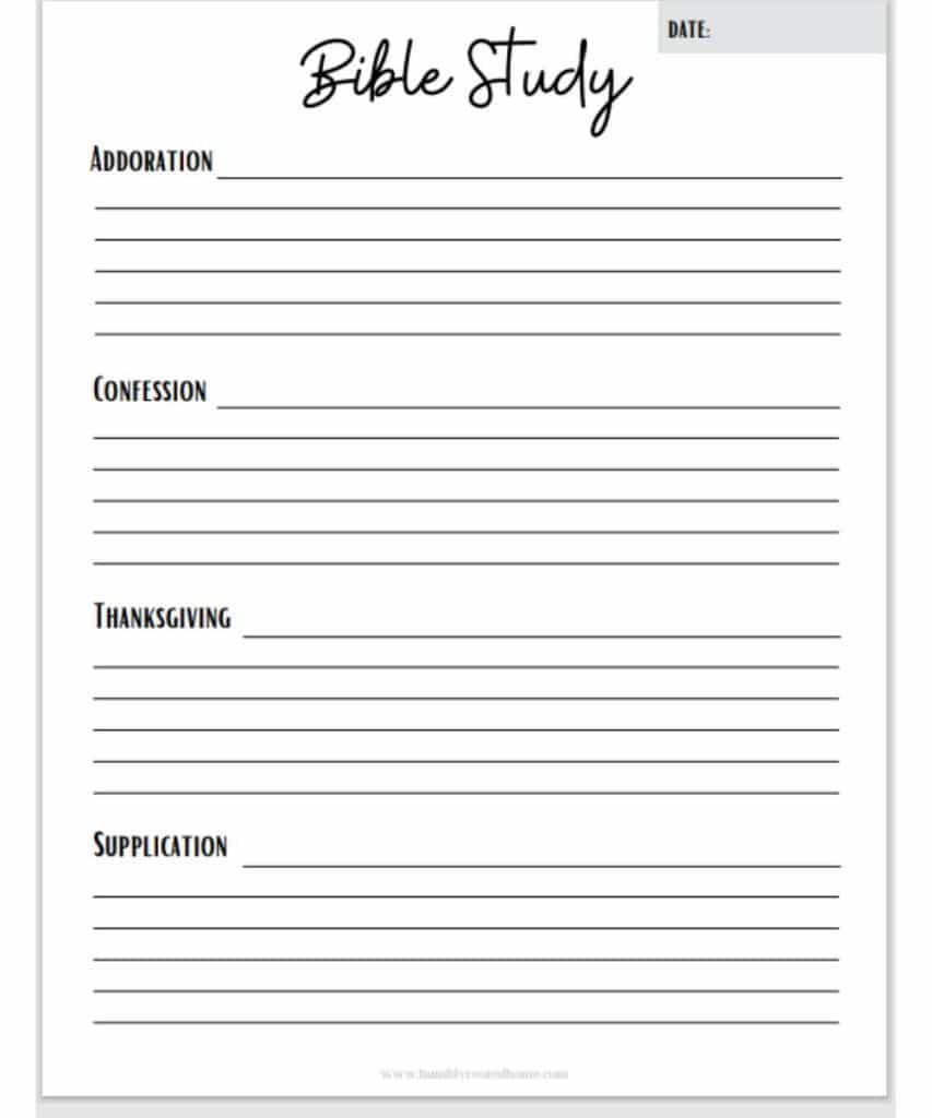 5 Free Printable Bible Study Worksheets For Christian Women! in Free Bible Study Guides Printable