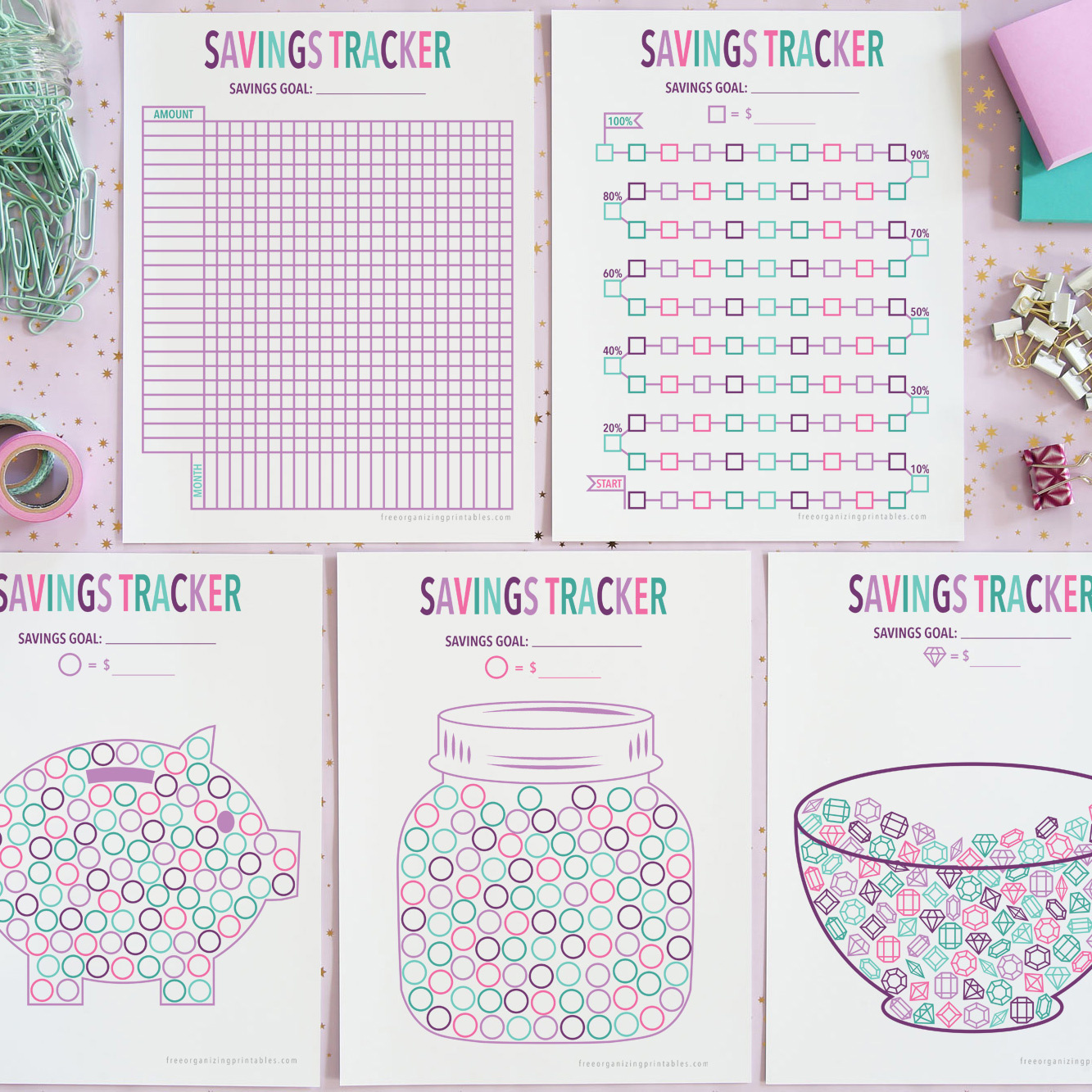 5+ Free Printable Savings Tracker Pages for Savings Tracker Printable Free