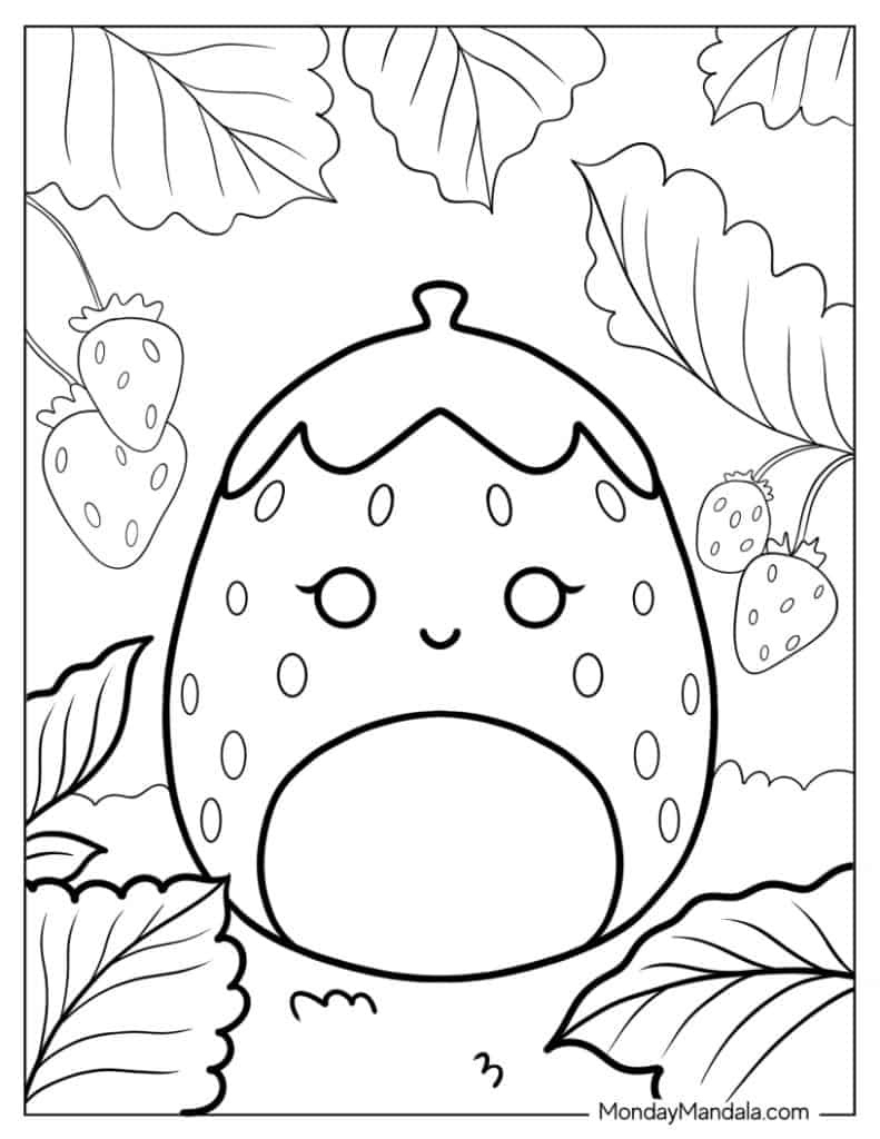 50 Squishmallow Coloring Pages (Free Pdf Printables) in Squishmallow Coloring Pages Printable Free