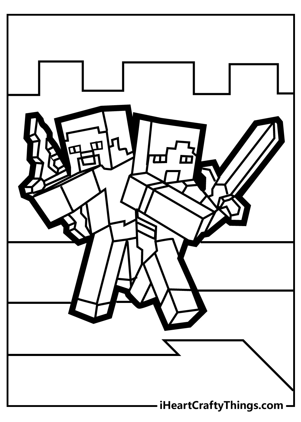 55 Minecraft Coloring Pages For Kids (100% Free Printables) with regard to Free Minecraft Coloring Pages Printable