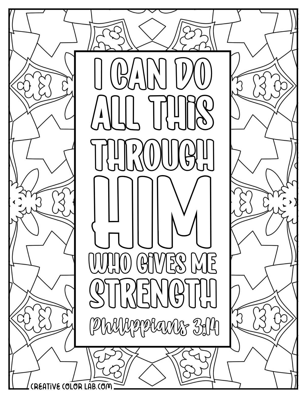 61 Bible Verse Coloring Pages | Free Printable Christian Quotes for Free Printable Bible Verse Coloring Pages For Adults