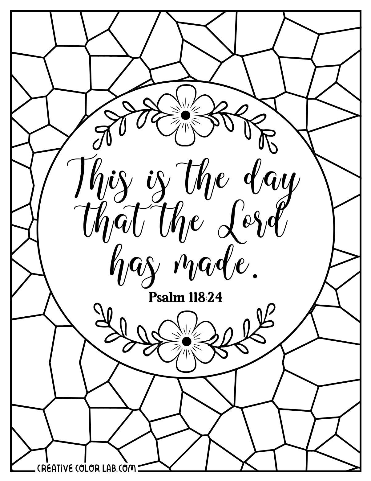 61 Bible Verse Coloring Pages | Free Printable Christian Quotes in Free Printable Scripture Coloring Pages