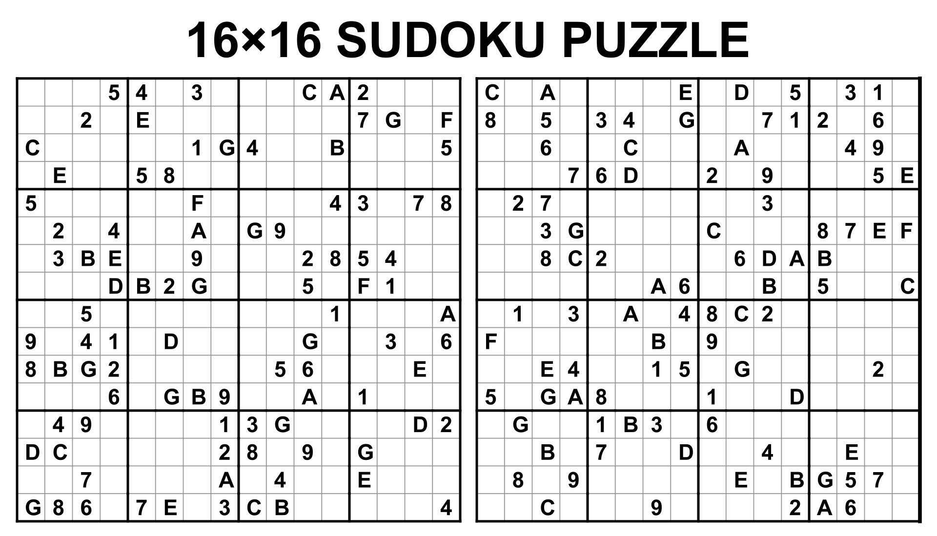 7 16X16 Sudoku Témájú Ötlet | Szójátékok, Matek, Iskola in Free Printable 16X16 Sudoku Puzzles