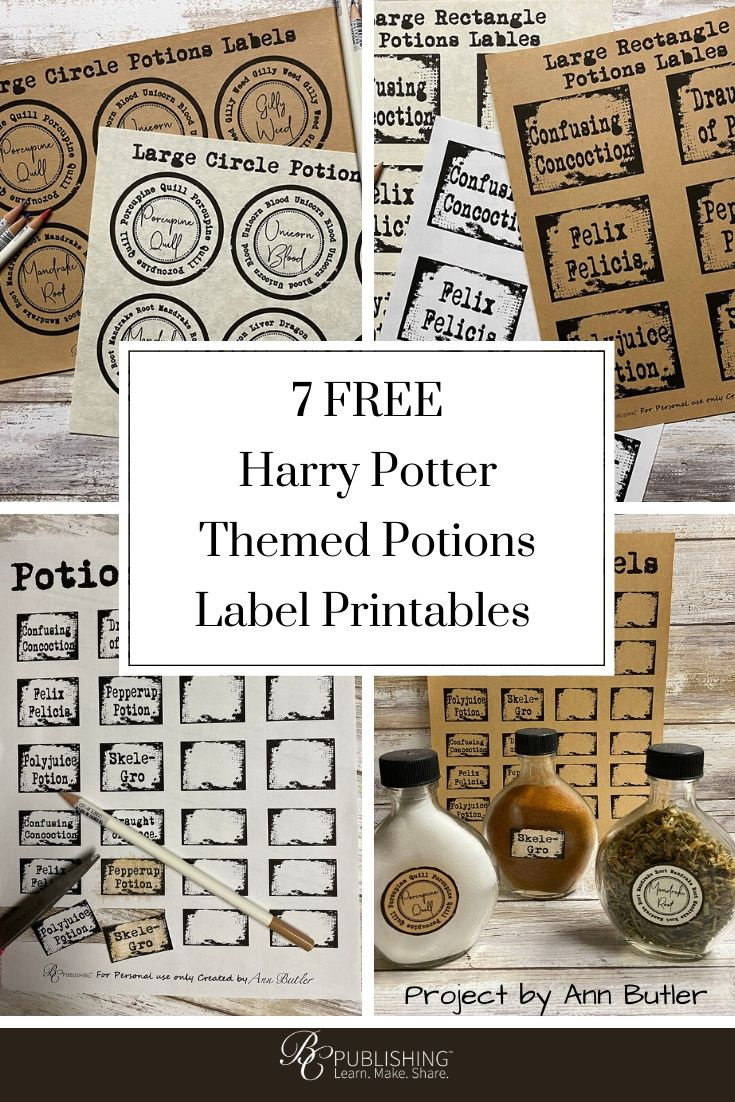 7 Harry Potter Themed Potions Label Printables - Bella Crafts in Free Printable Harry Potter Potion Labels