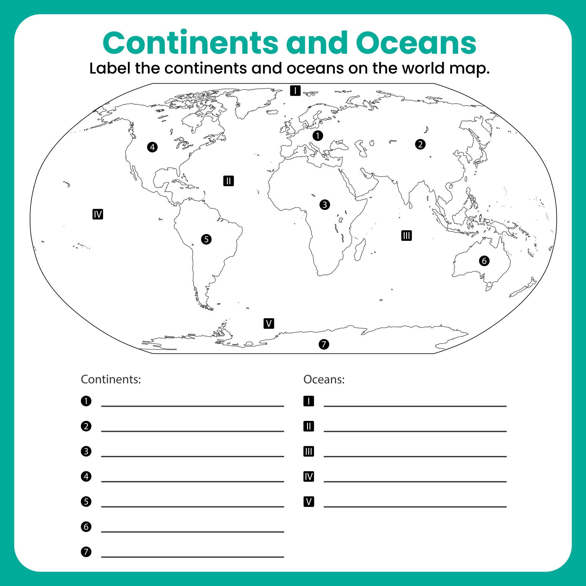 8 My Saves Ideas | Social Studies Worksheets, Geography Worksheets intended for Free Printable Continents and Oceans Worksheet