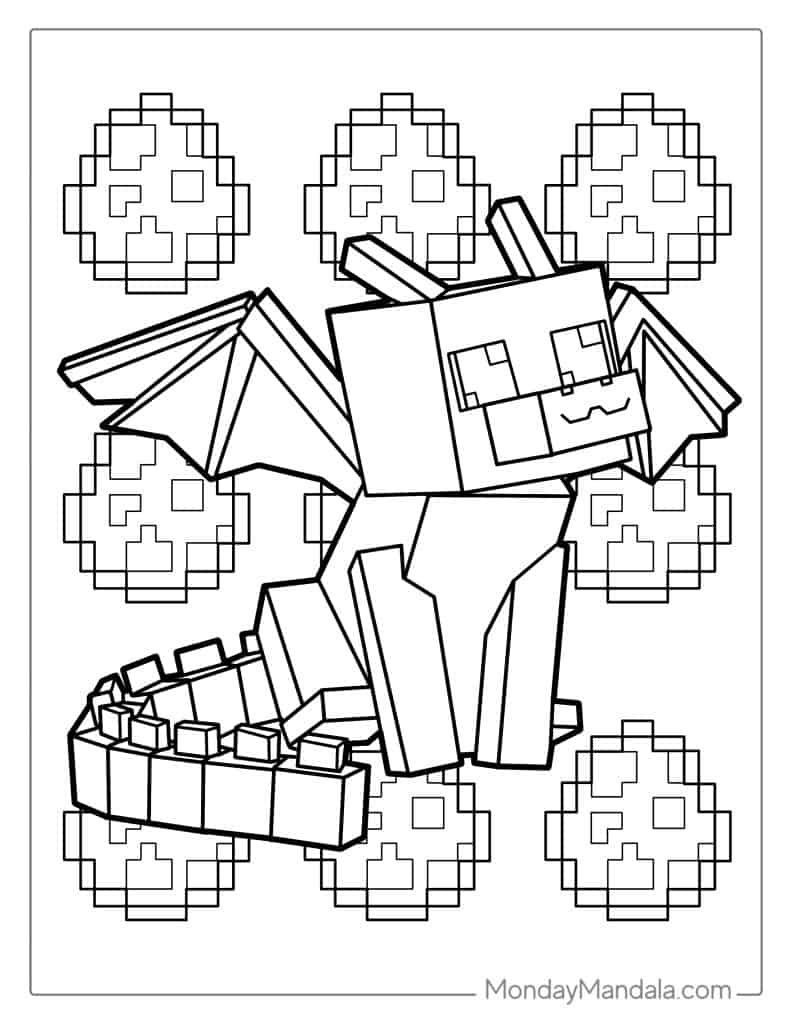 80 Minecraft Coloring Pages (Free Pdf Printables) regarding Free Minecraft Coloring Pages Printable