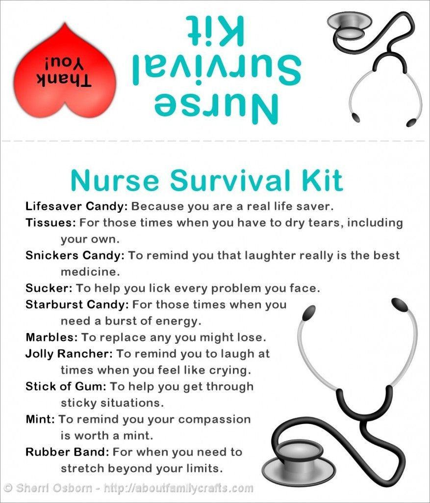 89 Nurses Week May 6-12 Ideas | Nurses Week, Nurse, Nurse Gifts inside Free Printable Nursing Survival Kit Template